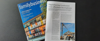 Artikel digitalisering in de bouw in magazine Familybusiness